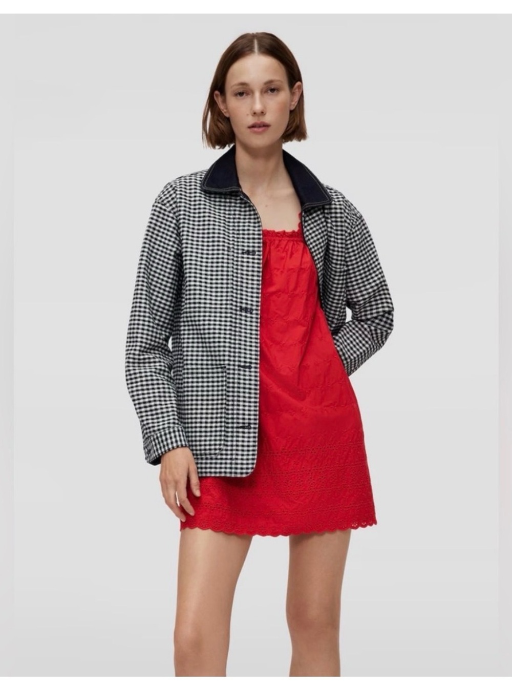 Gap X Doen Gingham Barn Jacket NWOT Small